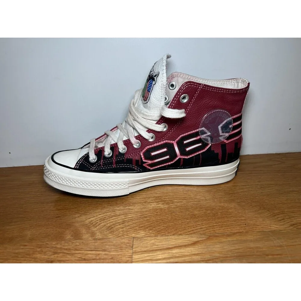 Converse Chinatown Market Jeff Hamilton Shoes Mens Size 7 Red Black 171243C - Picture 6 of 10